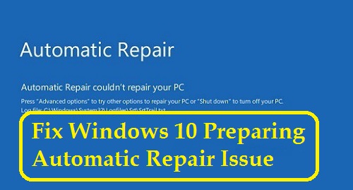 Preparing automatic repair windows 10 что делать