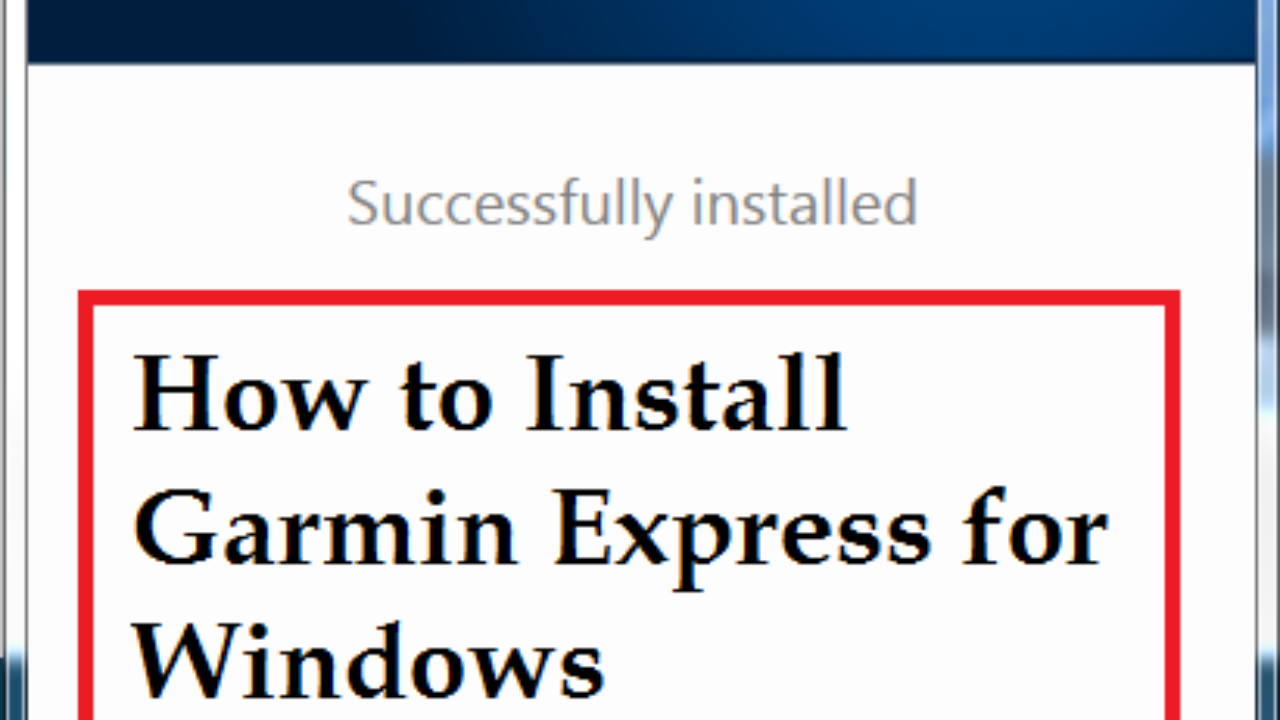 garmin express download windows